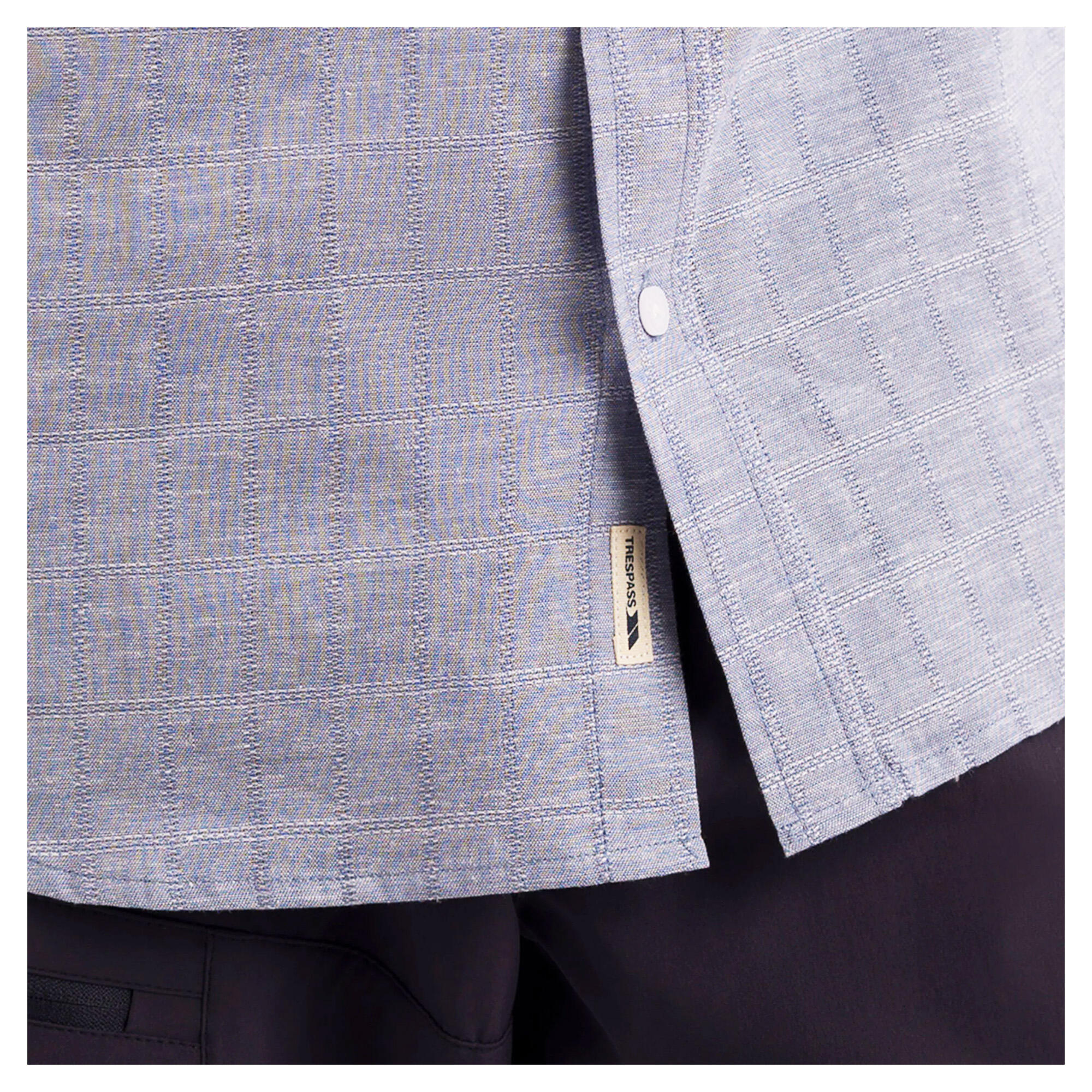 Heren Lenard Shirt Met Korte Mouwen (Blauwe waas) 4/6