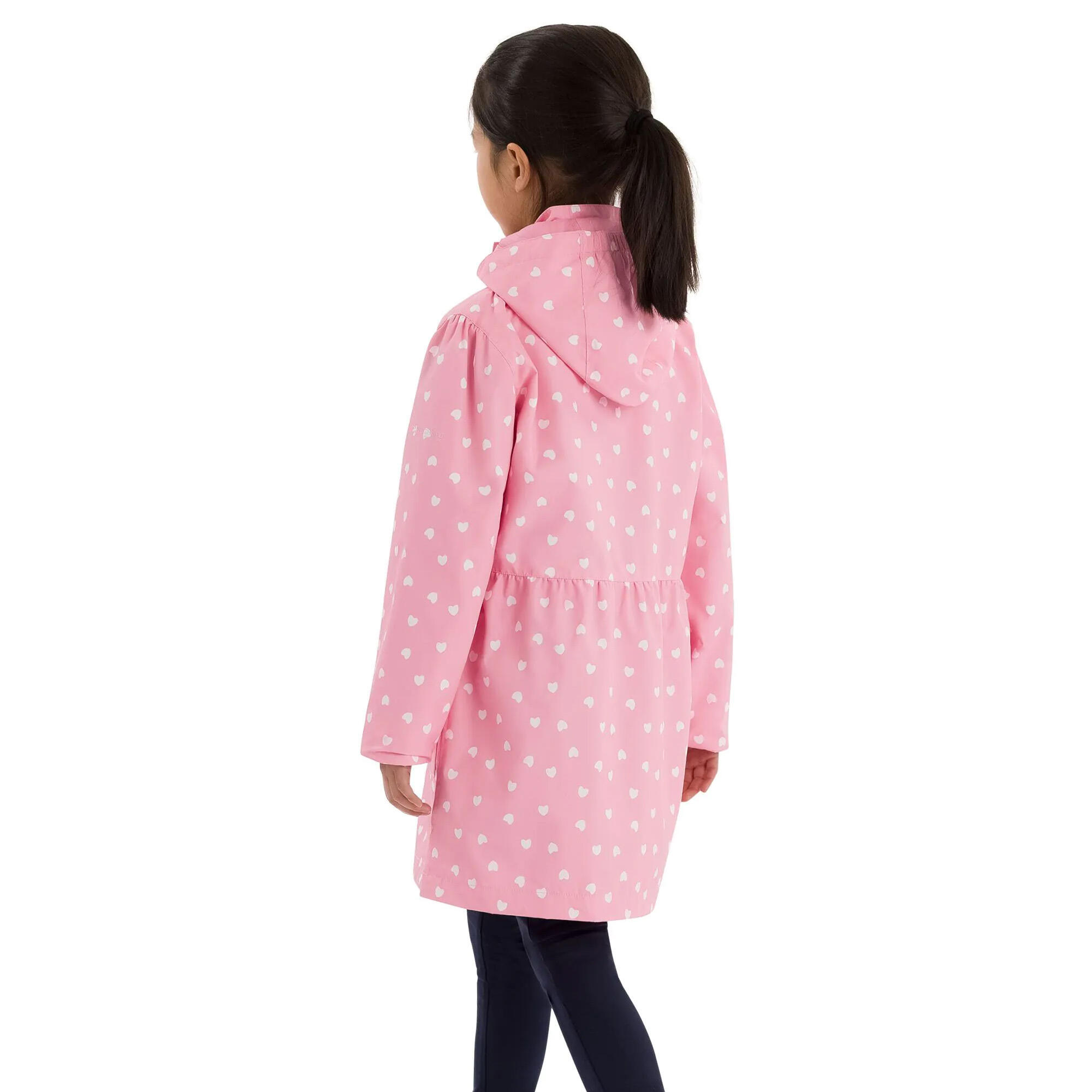 Girls Hester Waterproof Jacket (Baby Pink) 4/5