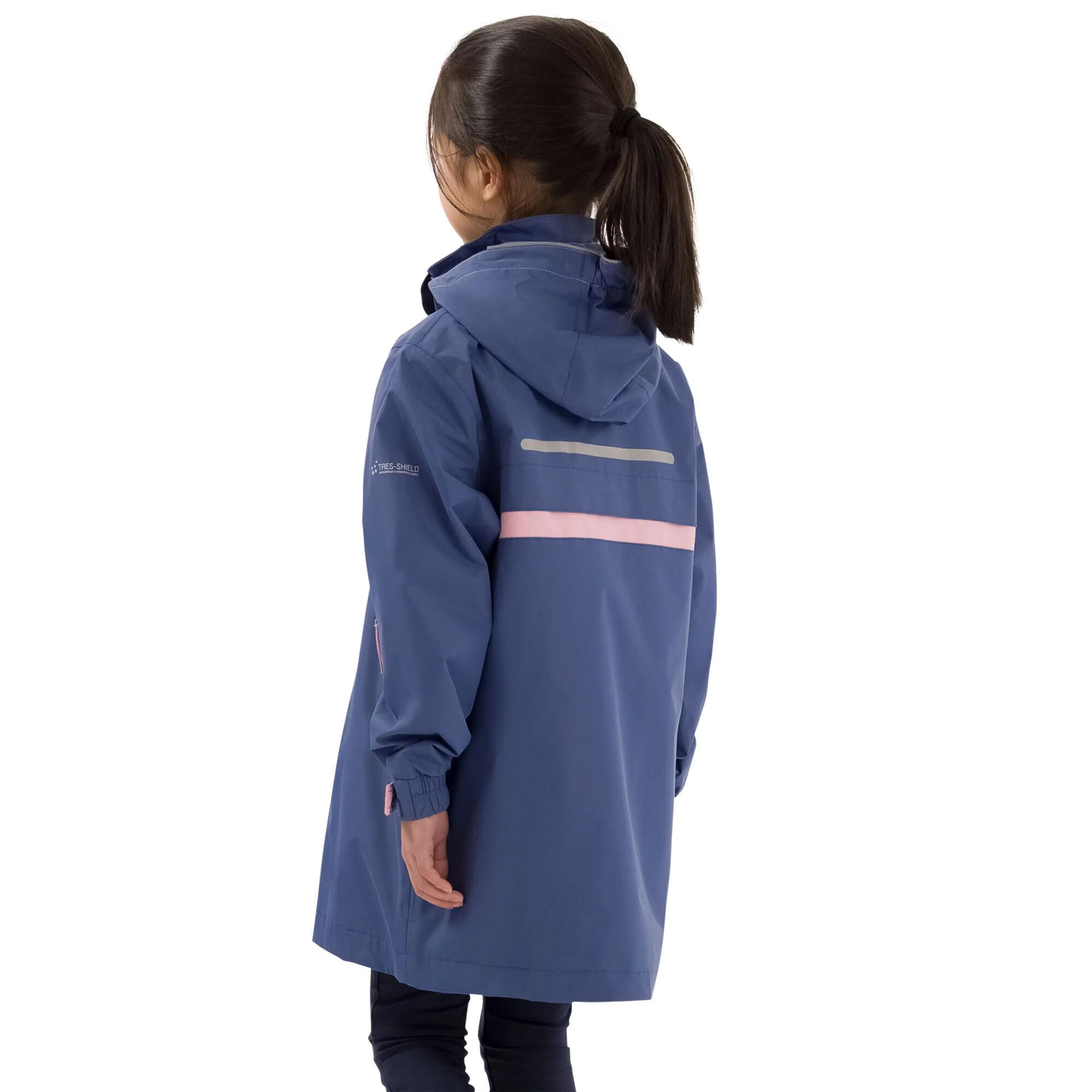 Giacca Impermeabile Ragazze Trespass Bronia Pietra Blu 4/5