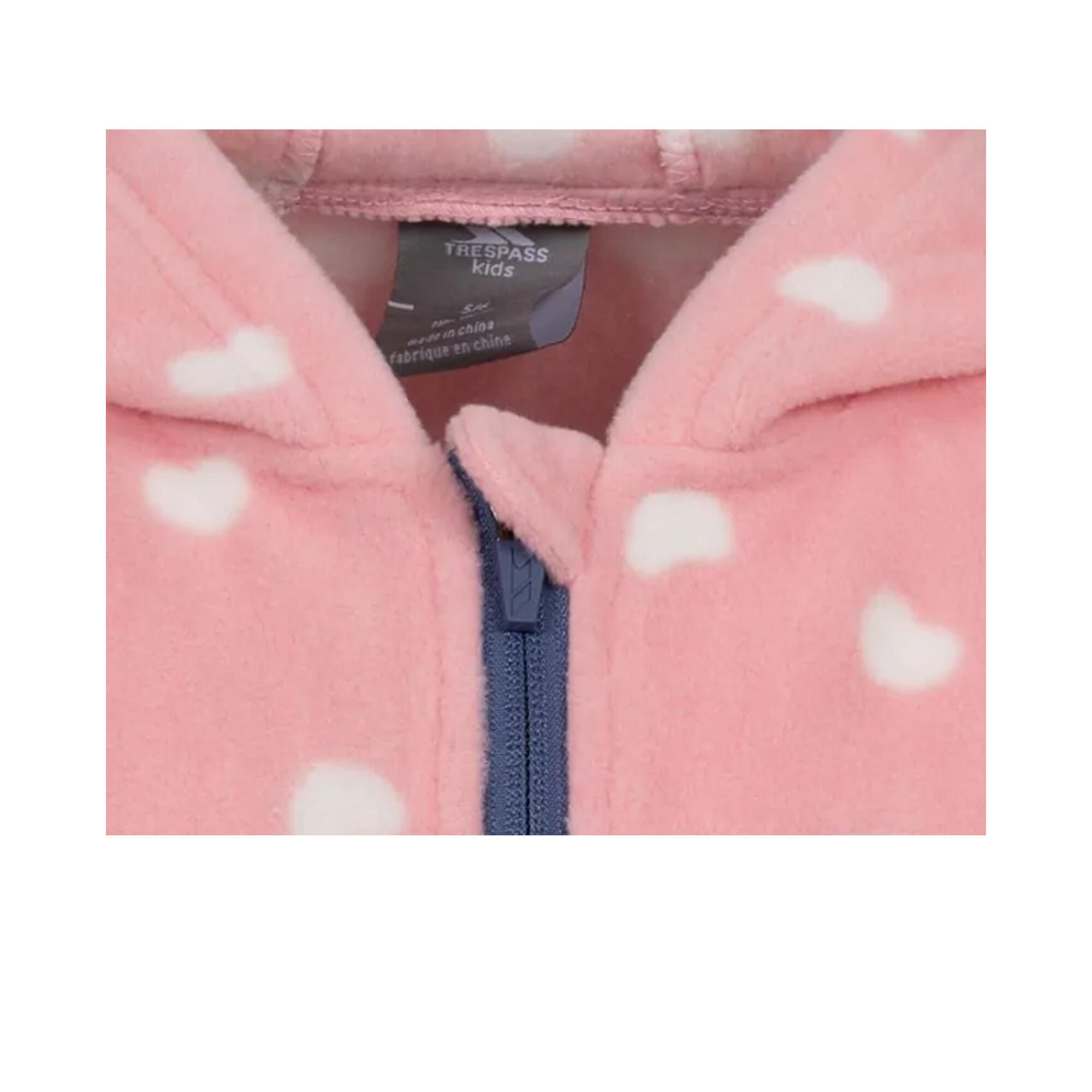 Giacca In Pile Ragazze Trespass Breigh Rosa Bambina 3/5