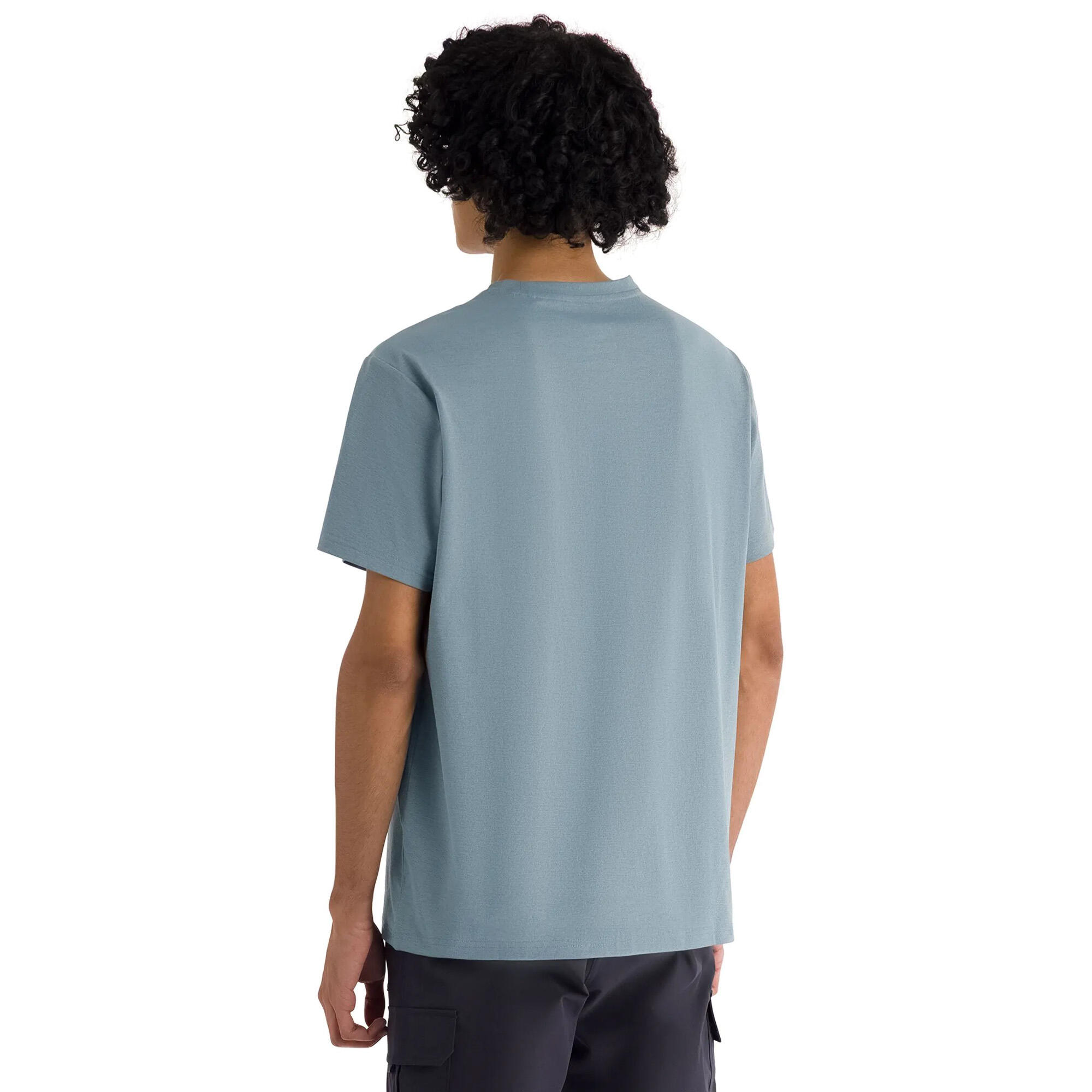 T-Shirt para Casual Manga Curta Jacub Homem (Azul de lago) 4/5