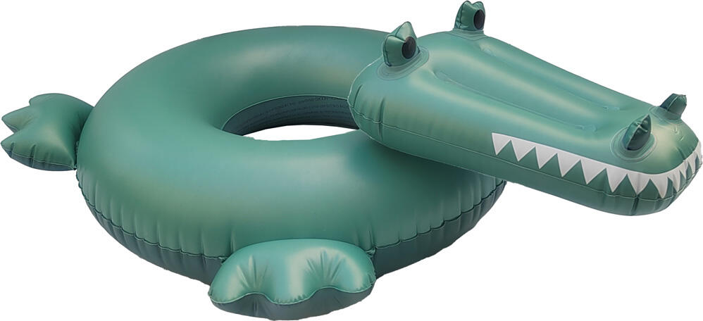 Bouée Crocodile - Vert - Dreamscape - Ø 65 cm 1/7