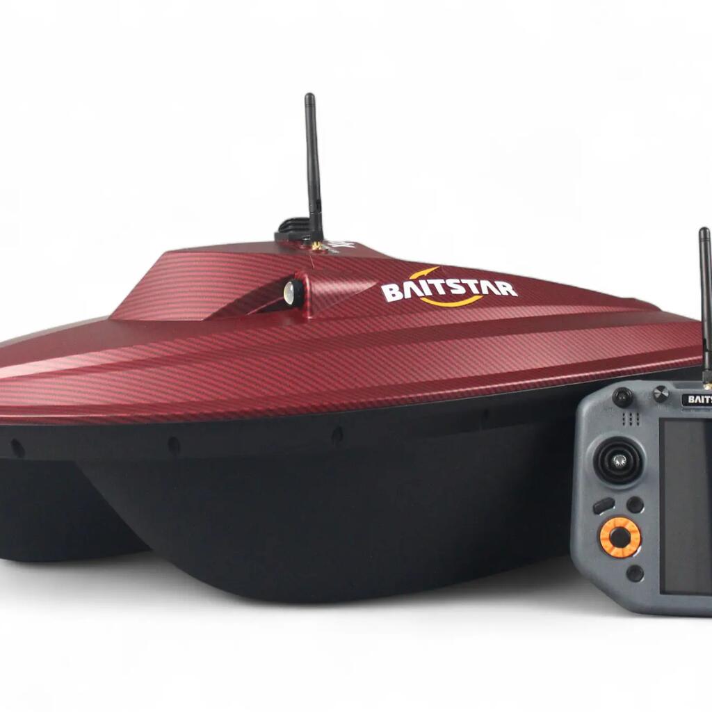 BaitStar Xpert AllinOne baitboat with GPS and Chirp+ sonar (Carbon Red)