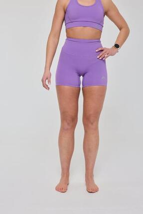 Femme Fitness Short Taille Haute Infinite Violet