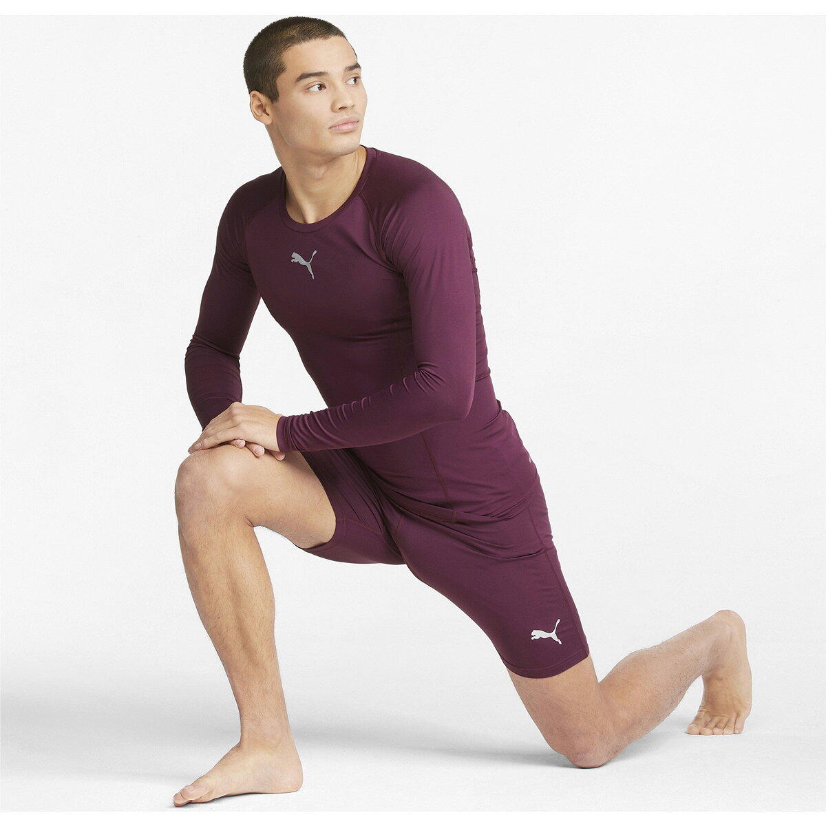 Puma Liga Baselayer Maillot Manches Longues Hommes - Bordeaux 3/5
