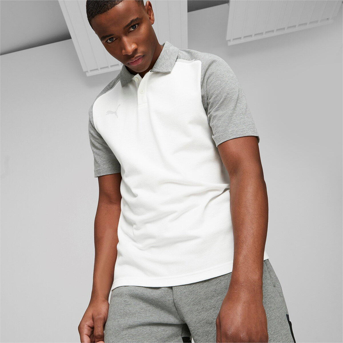 Puma Team Cup Casuals Polo Hommes - Blanc XL 3/5