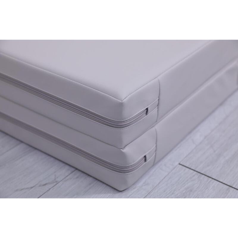 Saltea Gymnastic Satellite PU 150x100x10 cm - trei piese gri