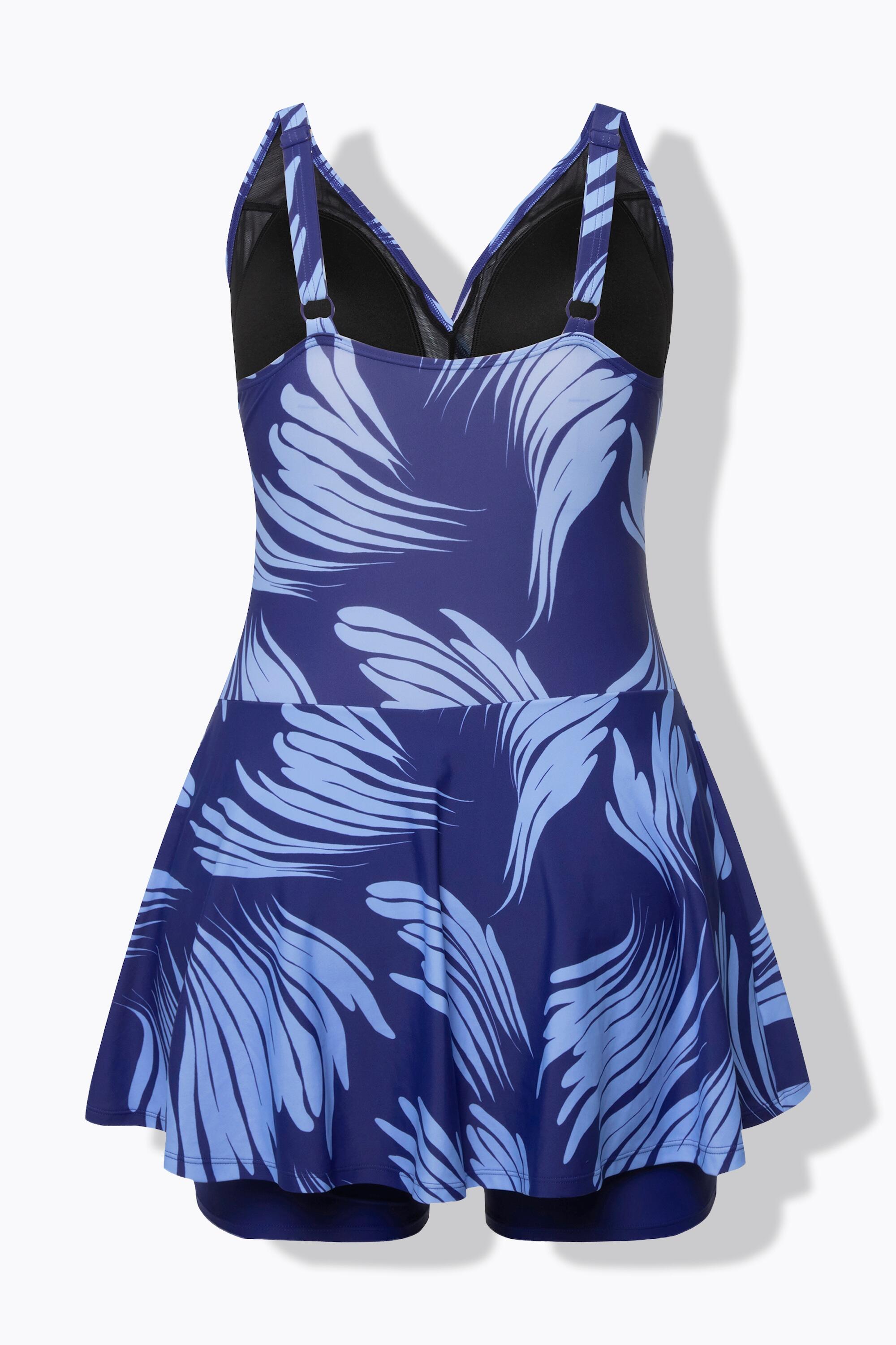 Femme Robe de bain avec short. Bonnets souples effet drapé. Matière recyclée 7/7