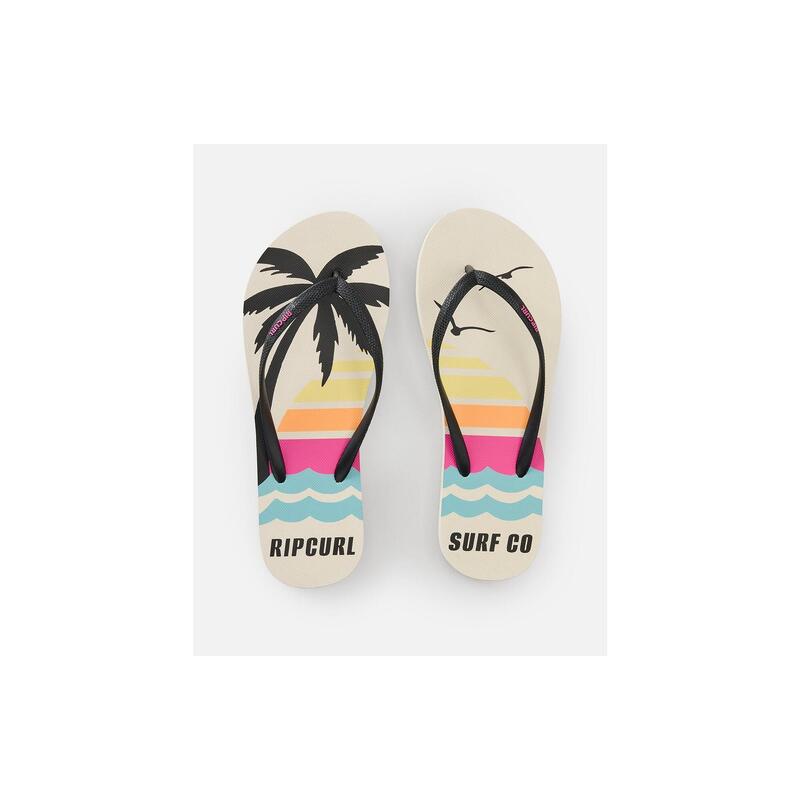 Șlapi damă Rip Curl Mixed Bloom cu vârf deschis
