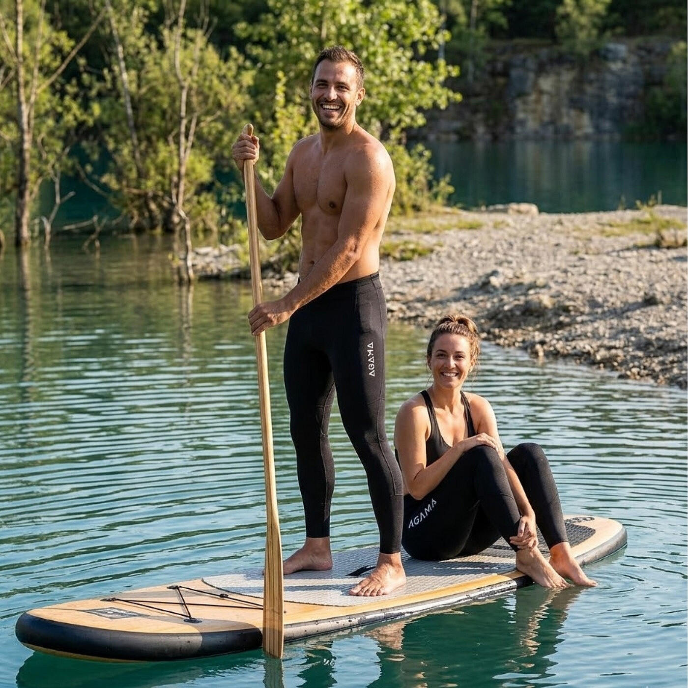 Neoprenové kalhoty na vodní sporty DELTA 2 mm 4/4