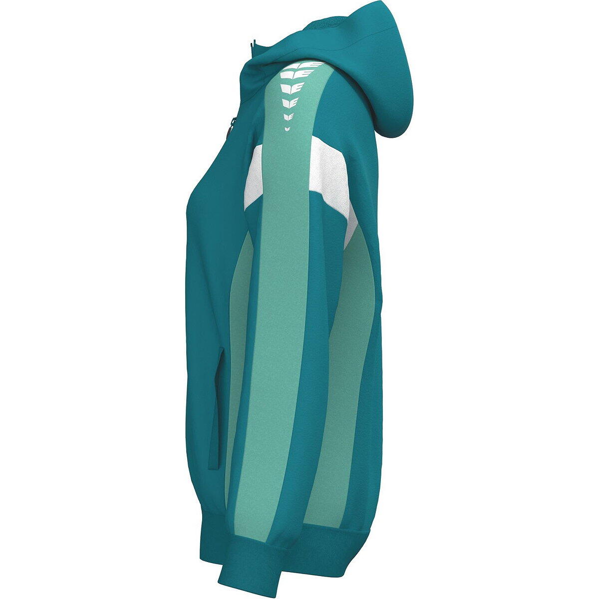 Erima Celebrate 125 Veste capuche femme - Tahitian Blue, Menthe 3/3