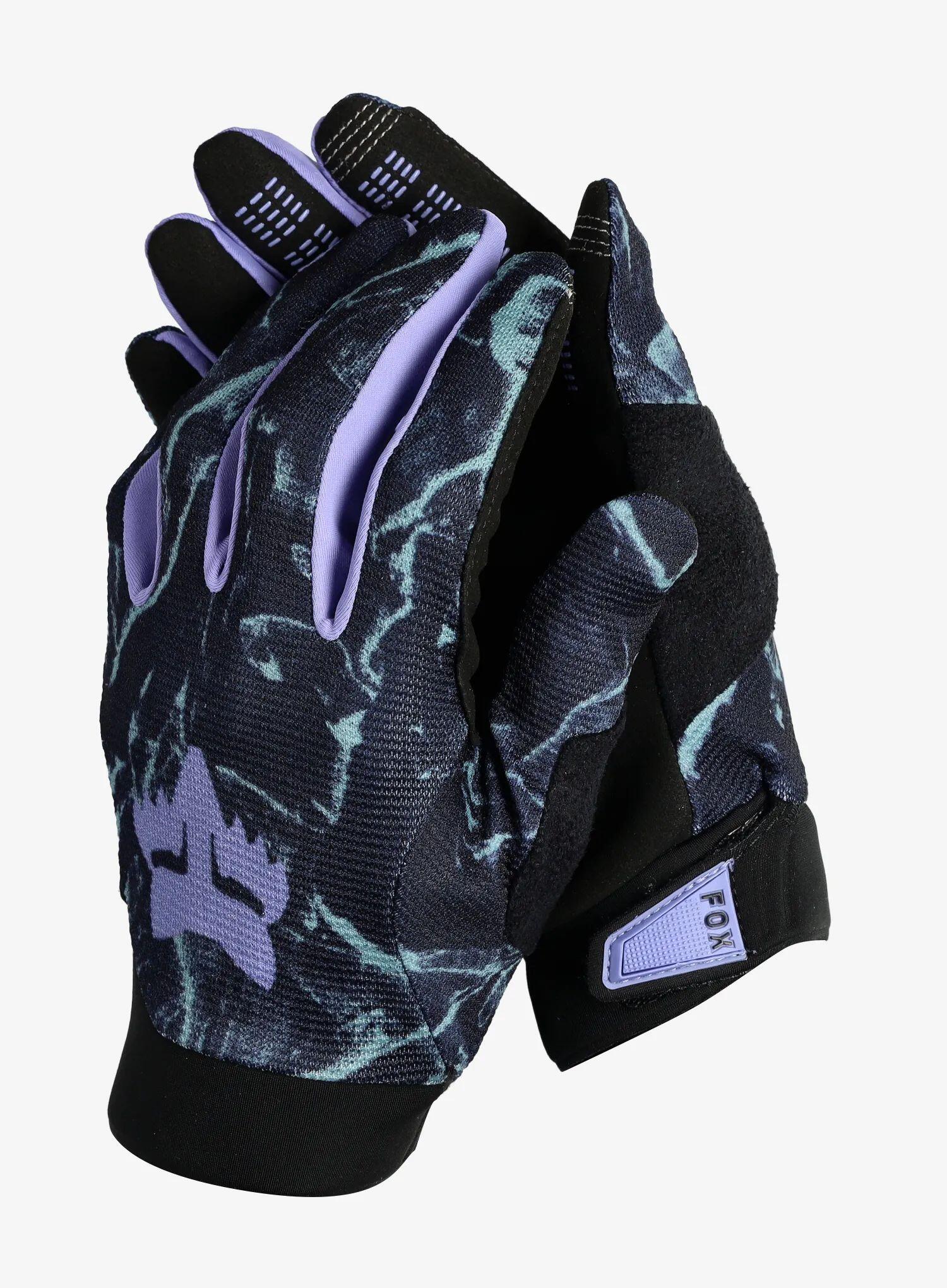 Guantes largos VYY Fox Ranger Image Print azul para mujer 3/7