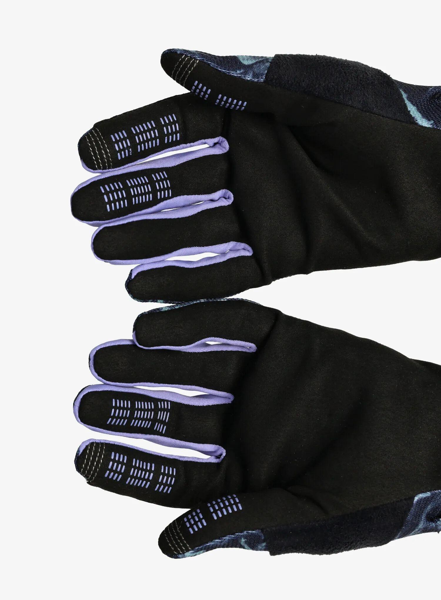 Guantes largos VYY Fox Ranger Image Print azul para mujer 5/7
