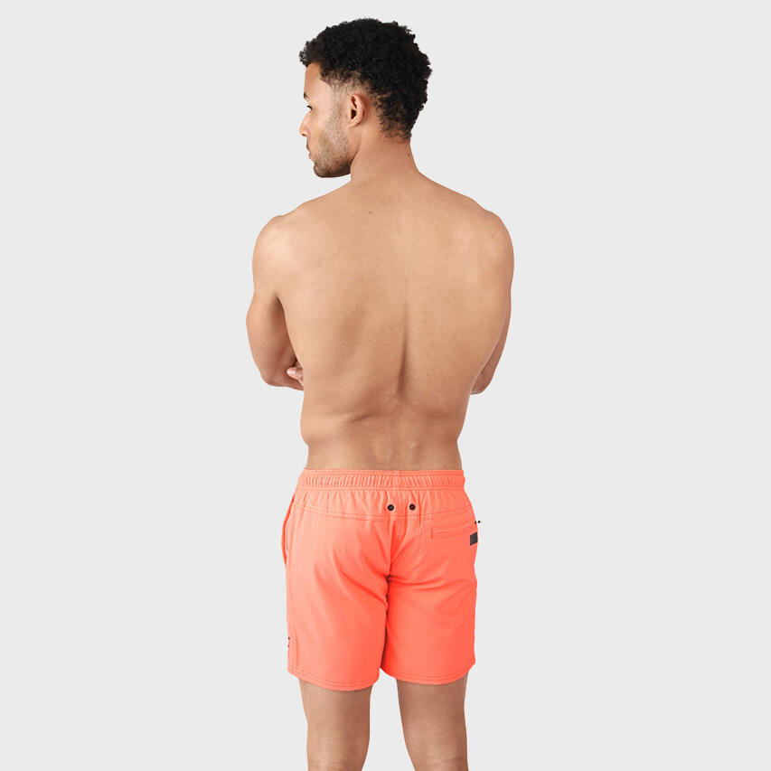 Heren Rits Zwemshort Iconic Neon Oranje 3/7