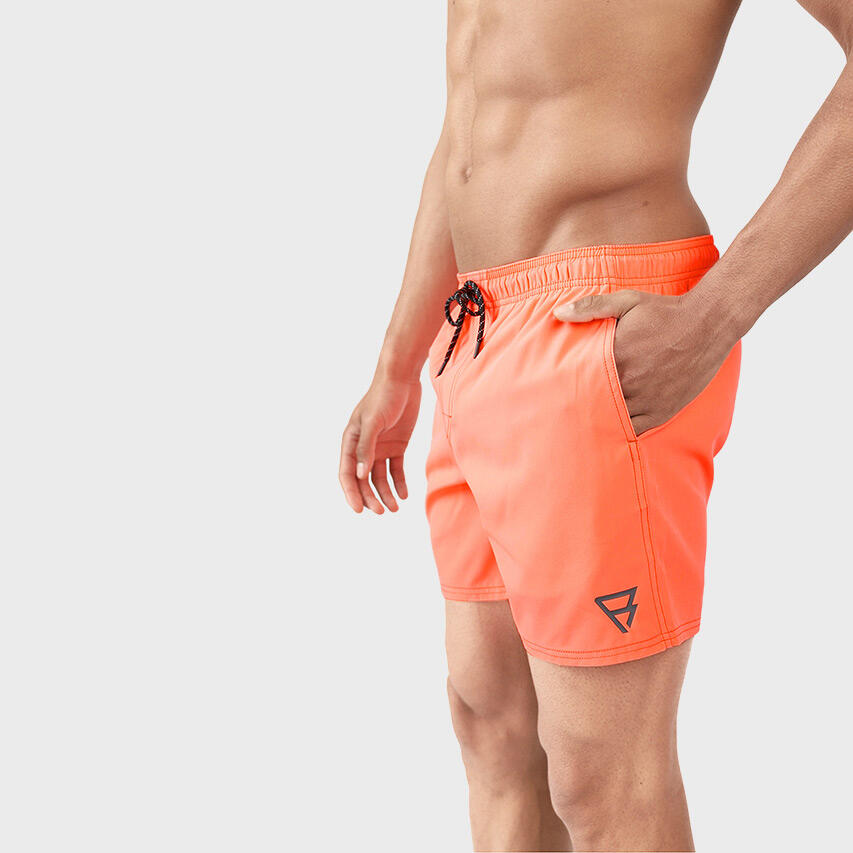 Heren Rits Zwemshort Iconic Neon Oranje 4/7