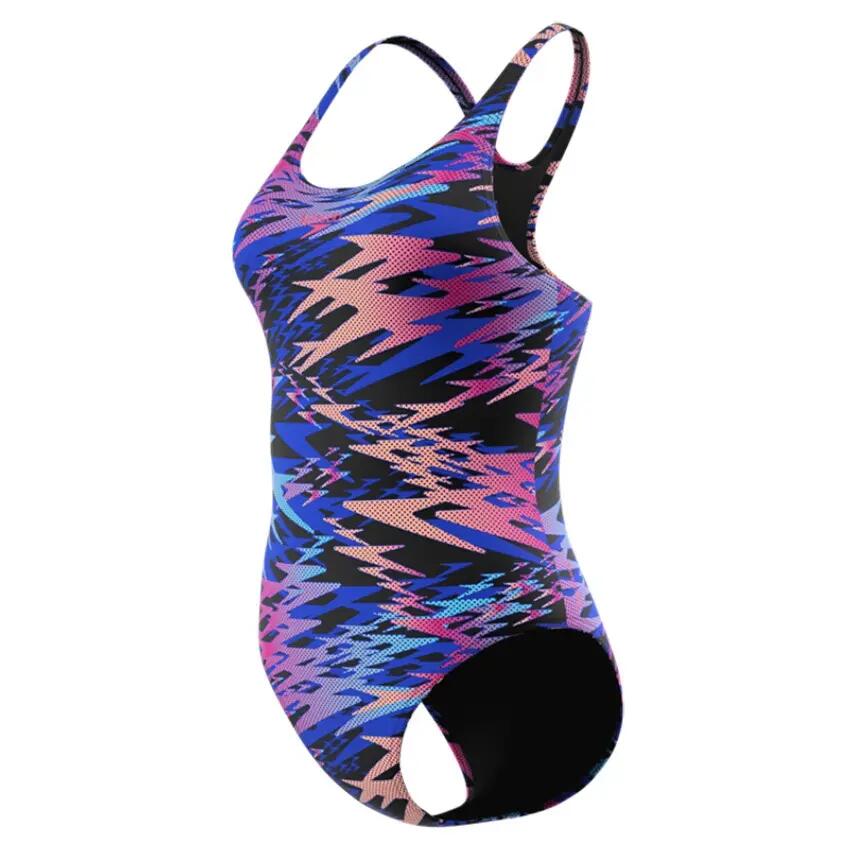 Maillot de bain - natation - femme - medalist imprimé - noir/bleu 5/7