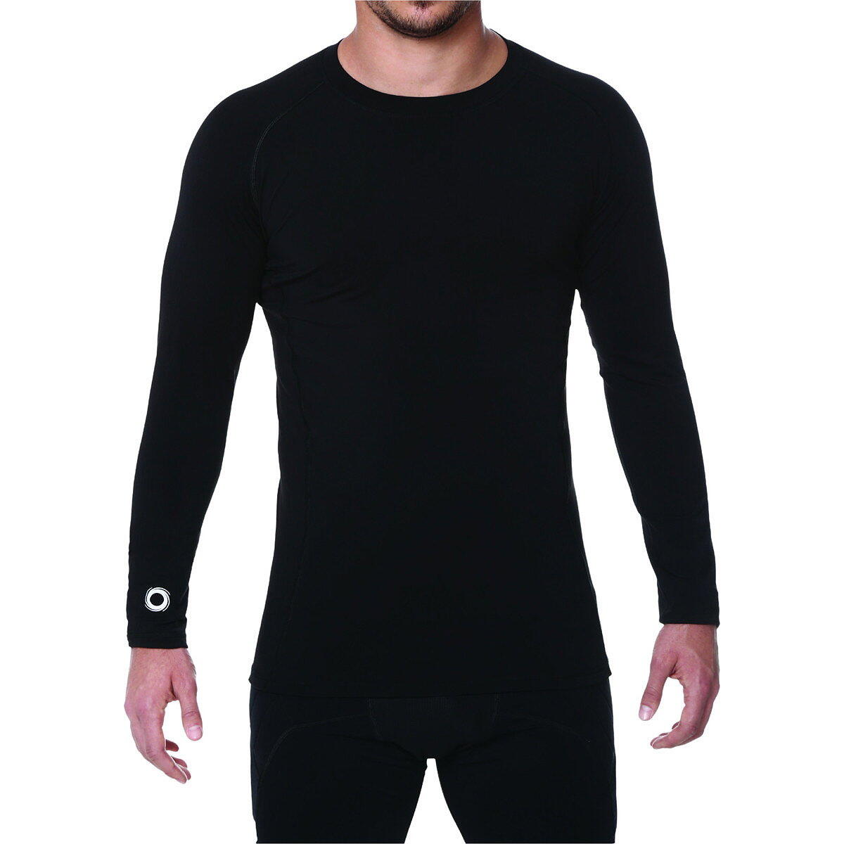 Elite Sport Maillot de Compression Manches Longues Enfant - Noir - Taille 16 1/1