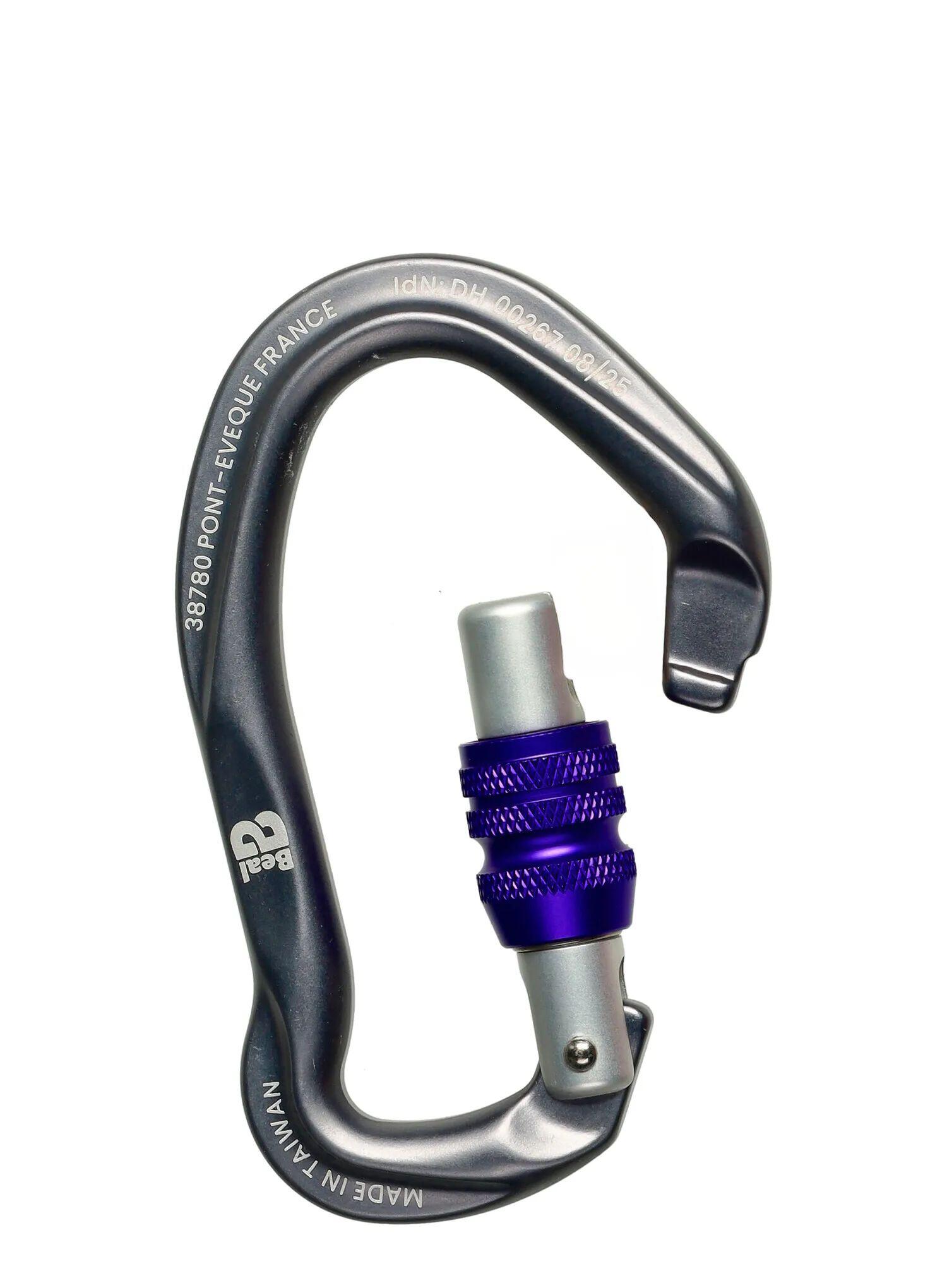 Karabinek wspinaczkowy Beal Be Link Screw - darkstone 3/4