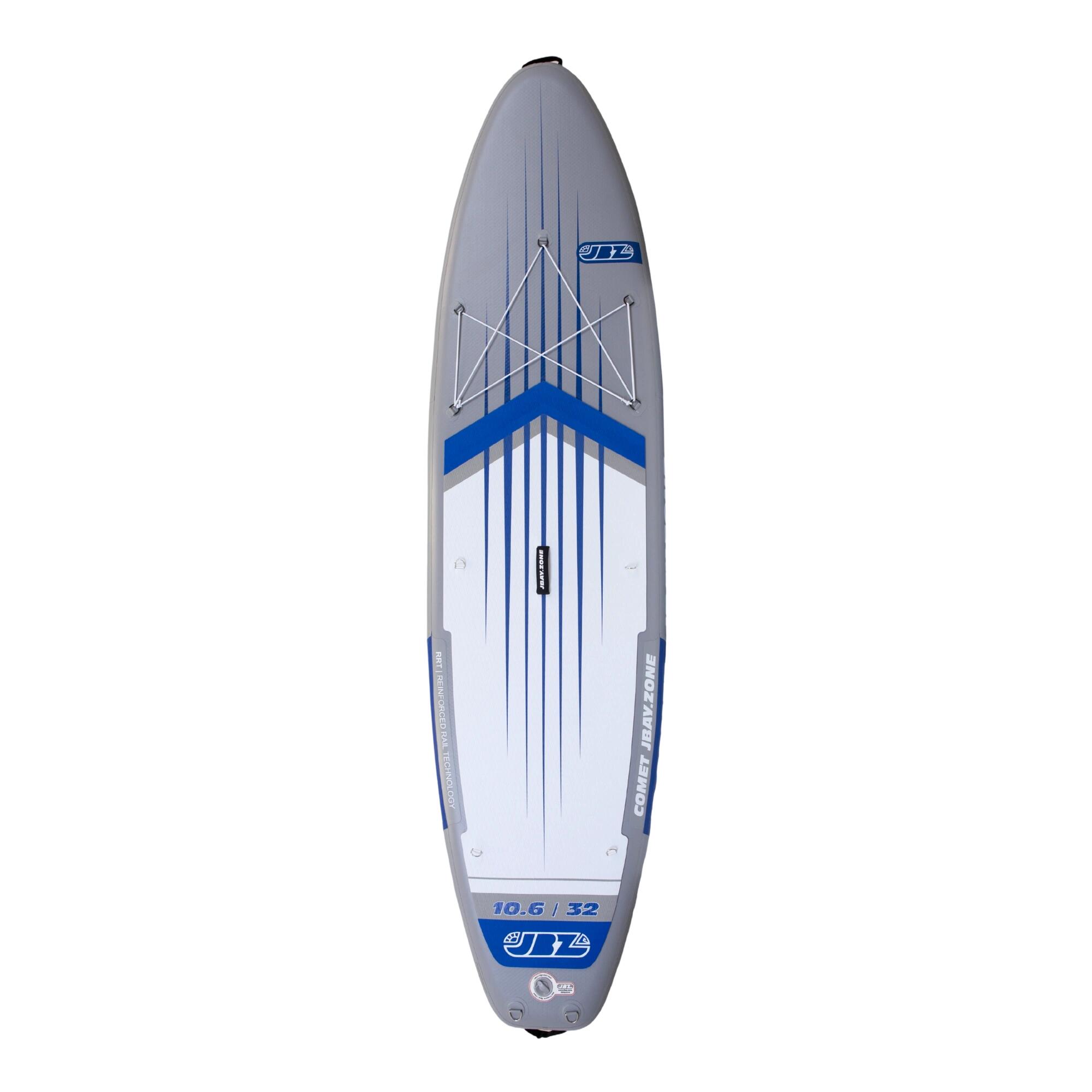JBAY.ZONE Pack SUP Comet J2 ALLROUND gonfiabile 10.6 Grigio-Blu 3/7