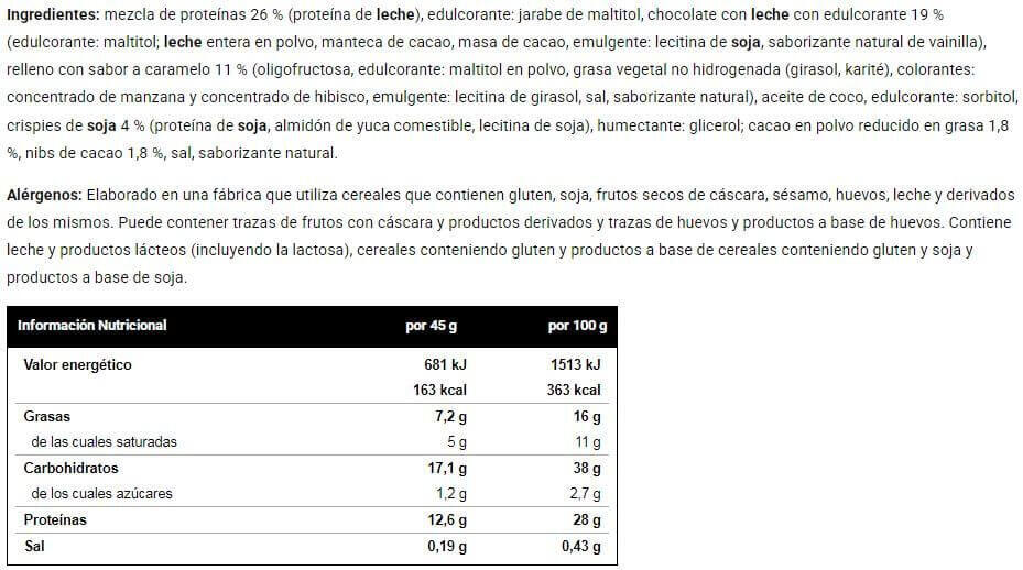 Crunch protein bar - 45g Chocolate com Caramelo da VitoBest 2/3