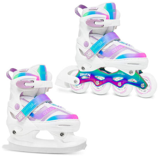 Rolki Łyżwy Regulowane 2w1 Raven Drill