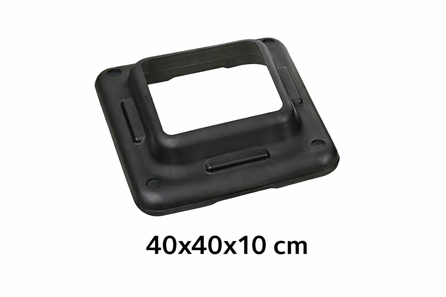 Base Step Profesional 40x40x10 cm Fitness Negro 2/3