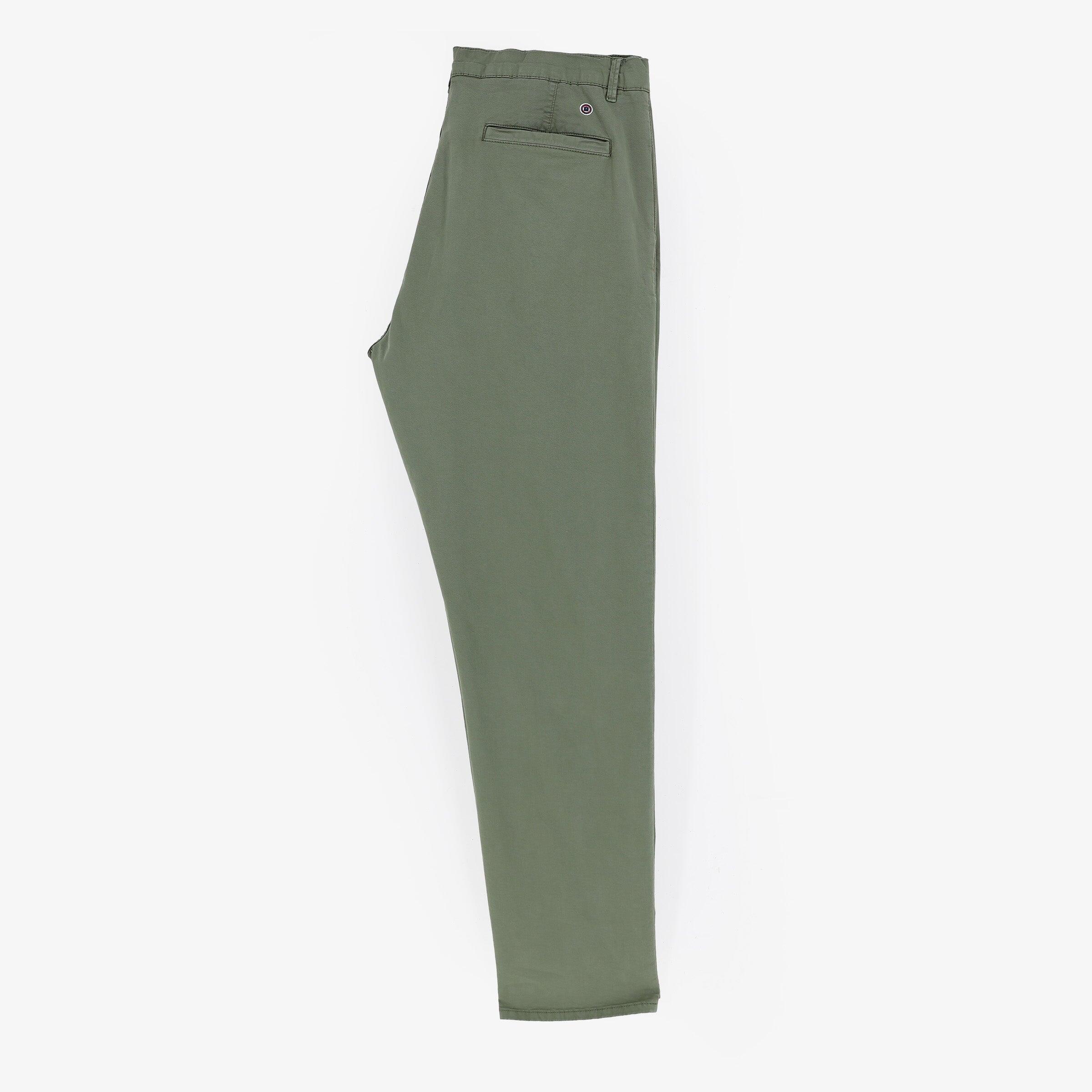 Pantalón chino 549 confort con cintura elástica verde caqui 2/3