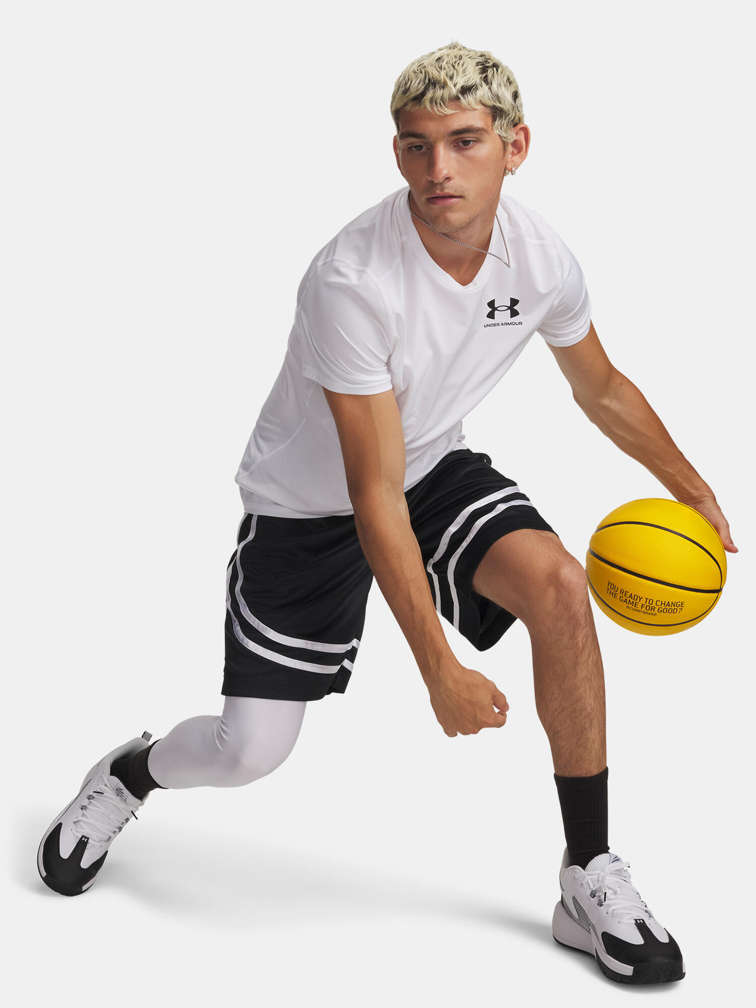 Herenbasketbalshort Under Armour Curry Signature 4/4