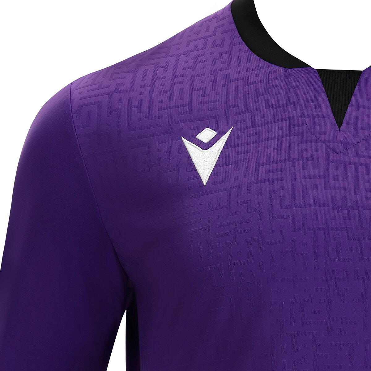 Macron Cygnus Maillot Gardien Manches Longues - Mauve / Noir 3/4