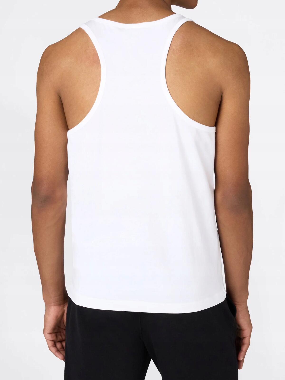 KOSZULKA męska CHAMPION bez rękawów 222282-WW001 biała sportowa tank top S 3/4