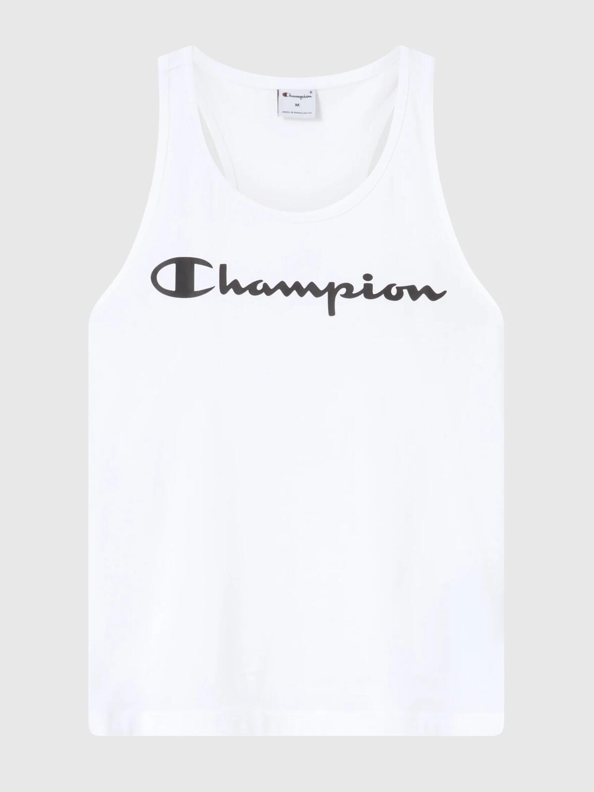 KOSZULKA męska CHAMPION bez rękawów 222282-WW001 biała sportowa tank top S 4/4