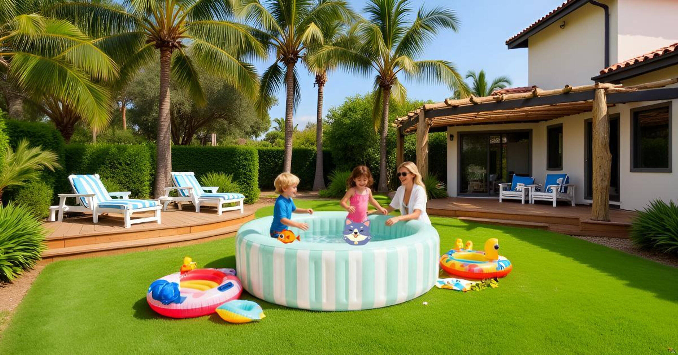 Coastal Luxury Inflatable Pool -  4