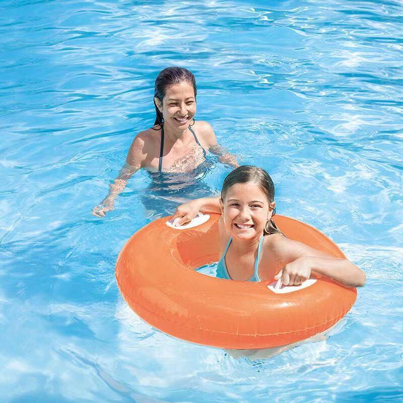 INTEX Kids Summer Inflatable Swimming Pool Ring Heavy Duty Handles PVC Material (Assorted) -  3
