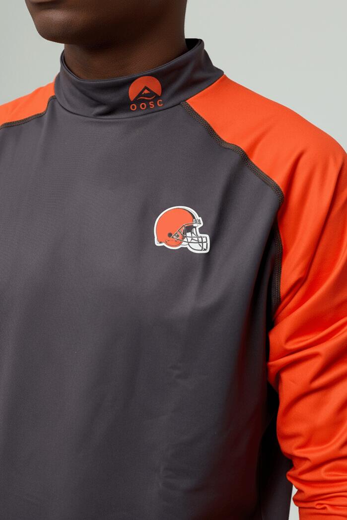 Homme Ski Sous-vêtement Haut Thermique NFL Cleveland Browns 5/7