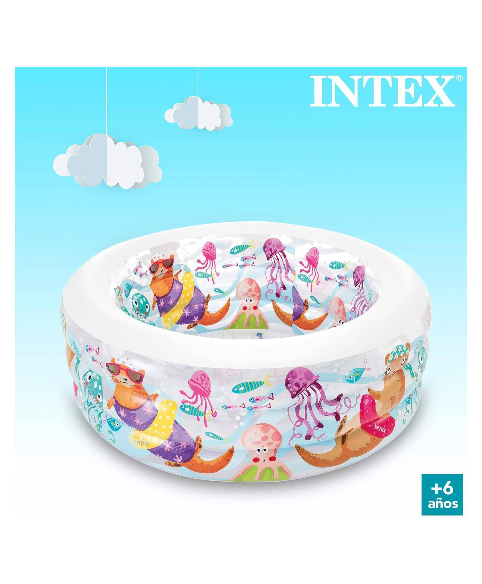Intex Generic Inflatable Kids Swimming Pool for Kids in Round Shape -  3
