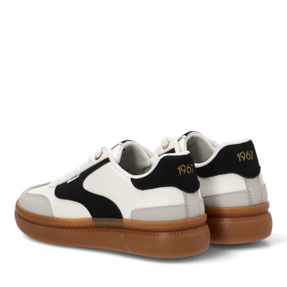 Deportivas Casual Mujer Suela Plana - Modelo 60956 Blanco 4/6