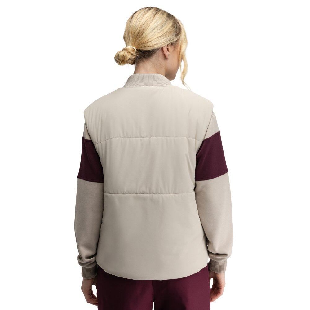 Gilet de golf matelassé femme Wedge-W Sand Beige 2/7