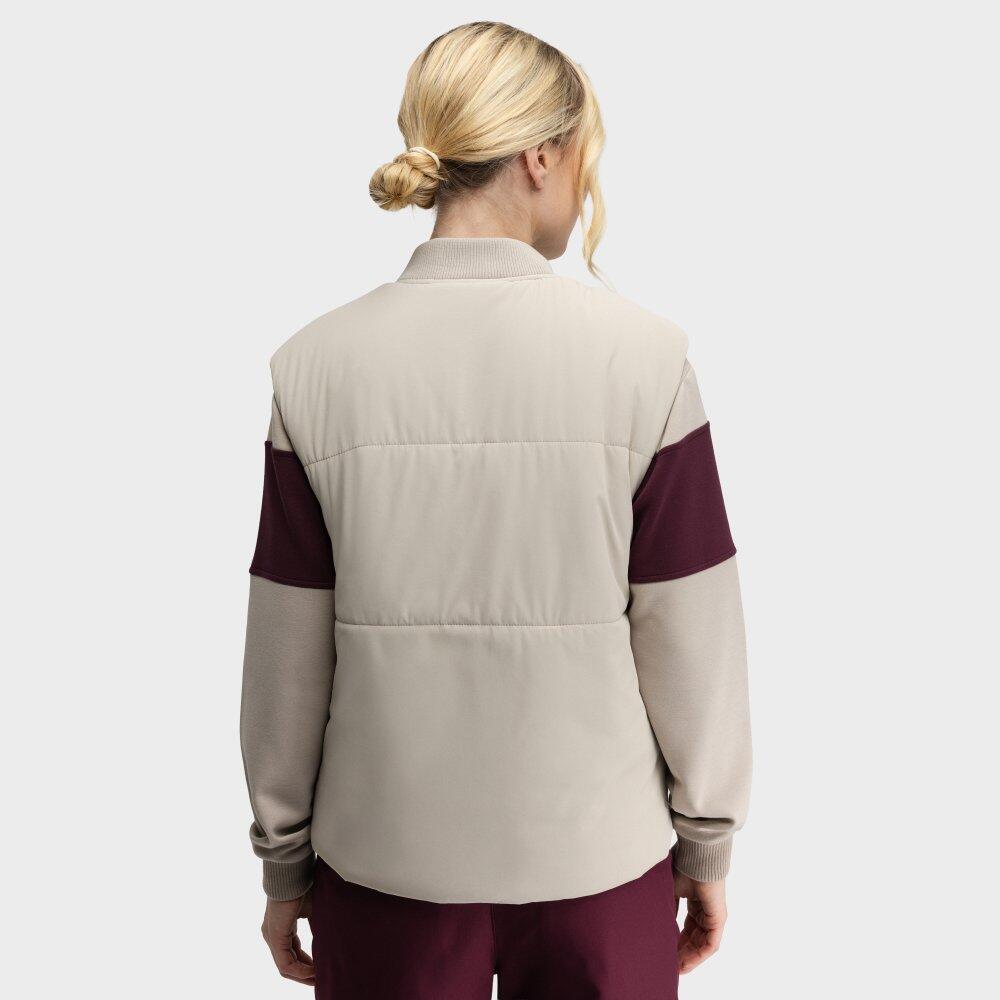 Gilet de golf matelassé femme Wedge-W Sand Beige 6/7