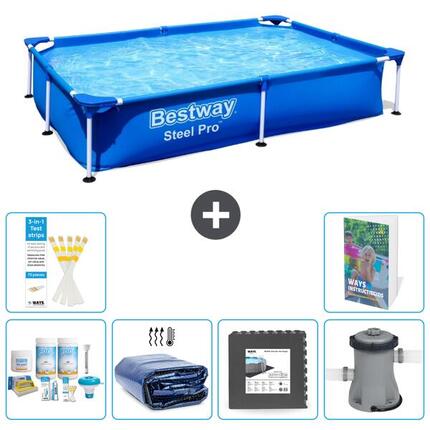 Bestway Steel Pro Rectangulaire - 221x150x43 cm - 7-pièces S59