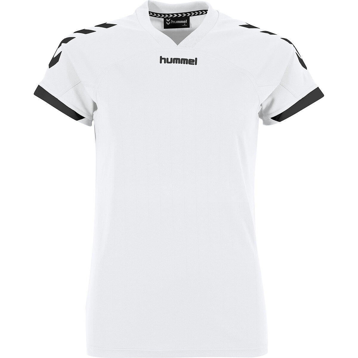 Hummel Fyn Shirt Korte Mouw Dames - Wit / Zwart 2/5