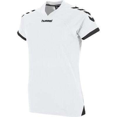 Hummel fyn shirt korte mouw dames - royal / wit