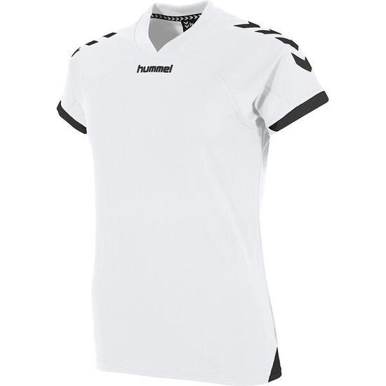 Hummel Fyn Maillot Manches Courtes Femmes - Blanc / Noir