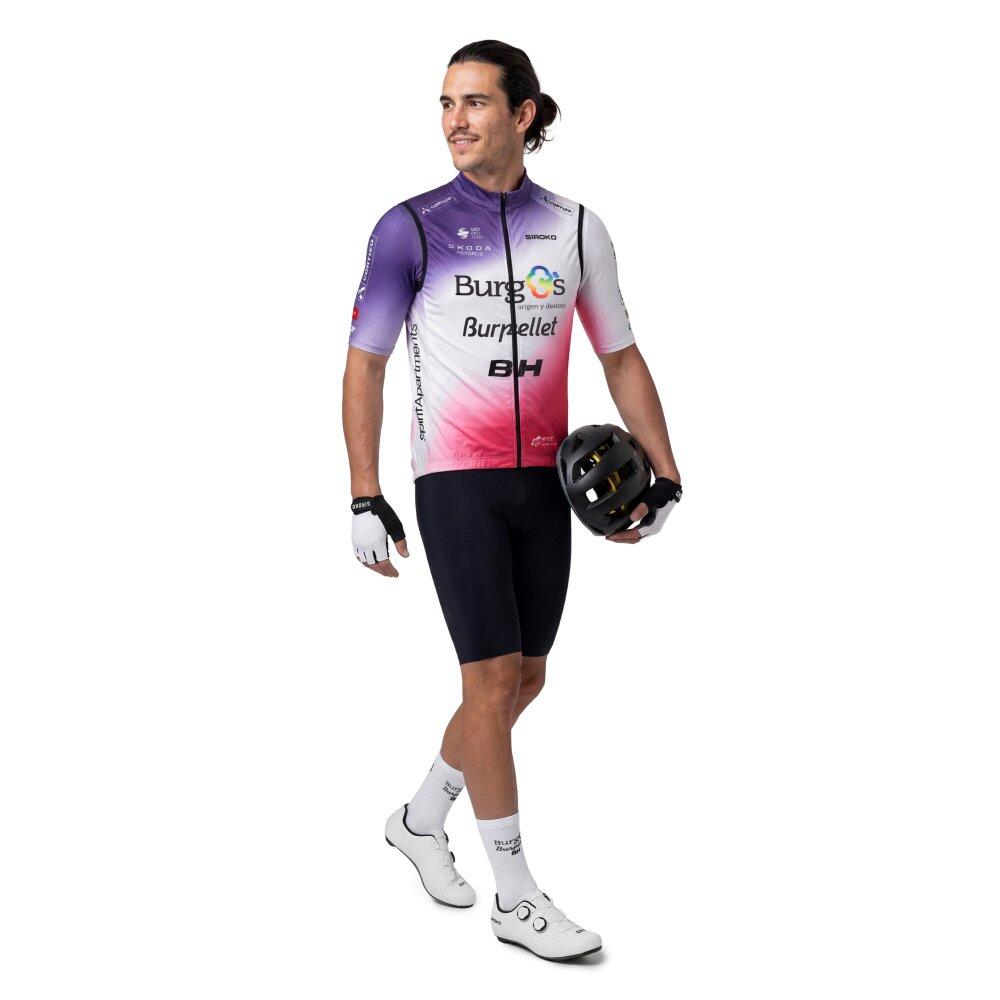 Gilet vélo coupe-vent homme Burgos Burpellet BH x Siroko BBBH 26 V1 Burgos Whit 3/7