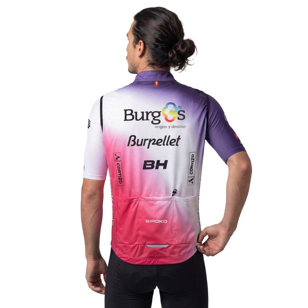 Gilet vélo coupe-vent homme Burgos Burpellet BH x Siroko BBBH 26 V1 Burgos Whit 2/7