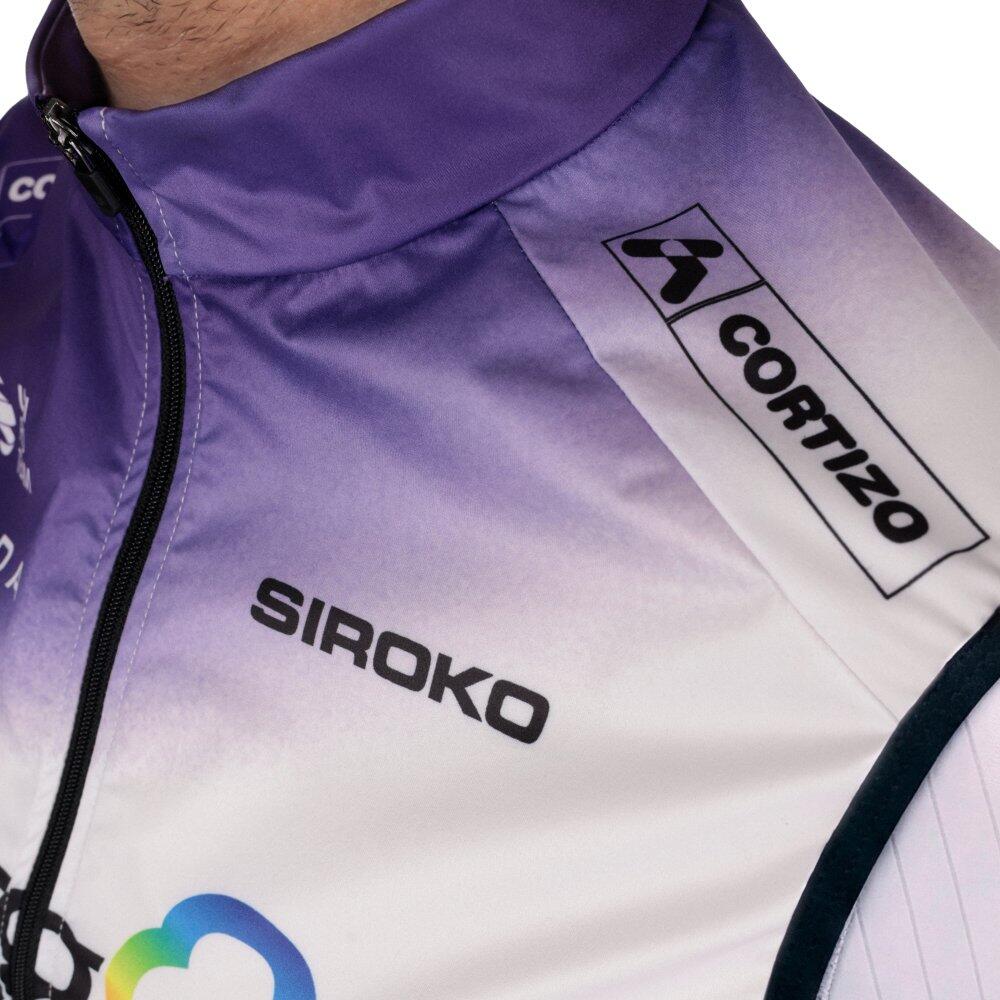 Gilet vélo coupe-vent homme Burgos Burpellet BH x Siroko BBBH 26 V1 Burgos Whit 4/7