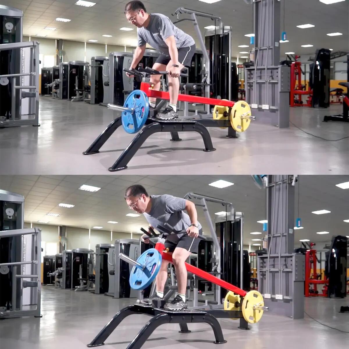 Steelflex Plate Load Staande T-Bar Roei PLSTR-BR voor fitness en bodybuilding 4/6