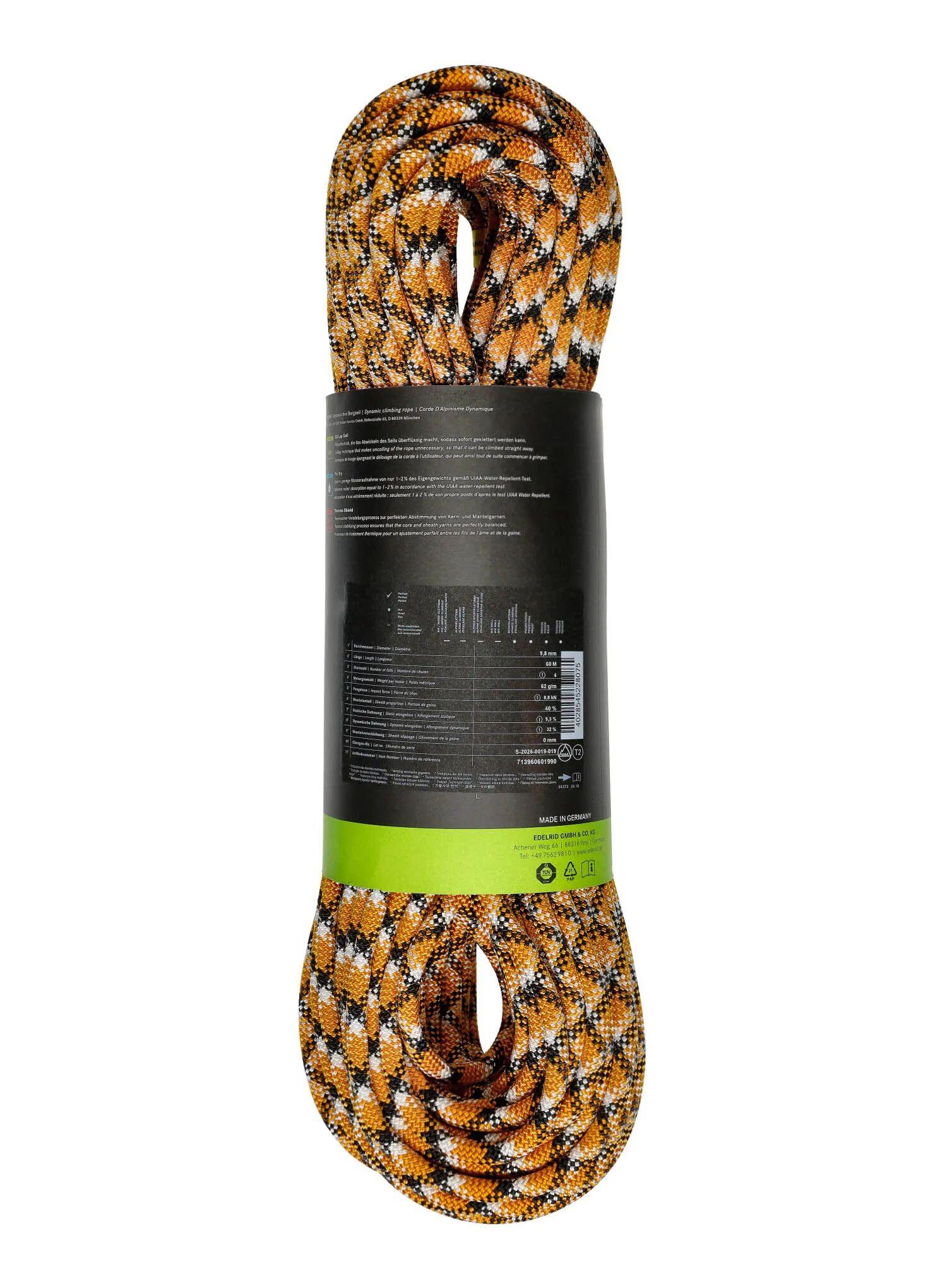 Lina wspinaczkowa Edelrid SE Jura 8a 9,8 mm 60 m 3/5