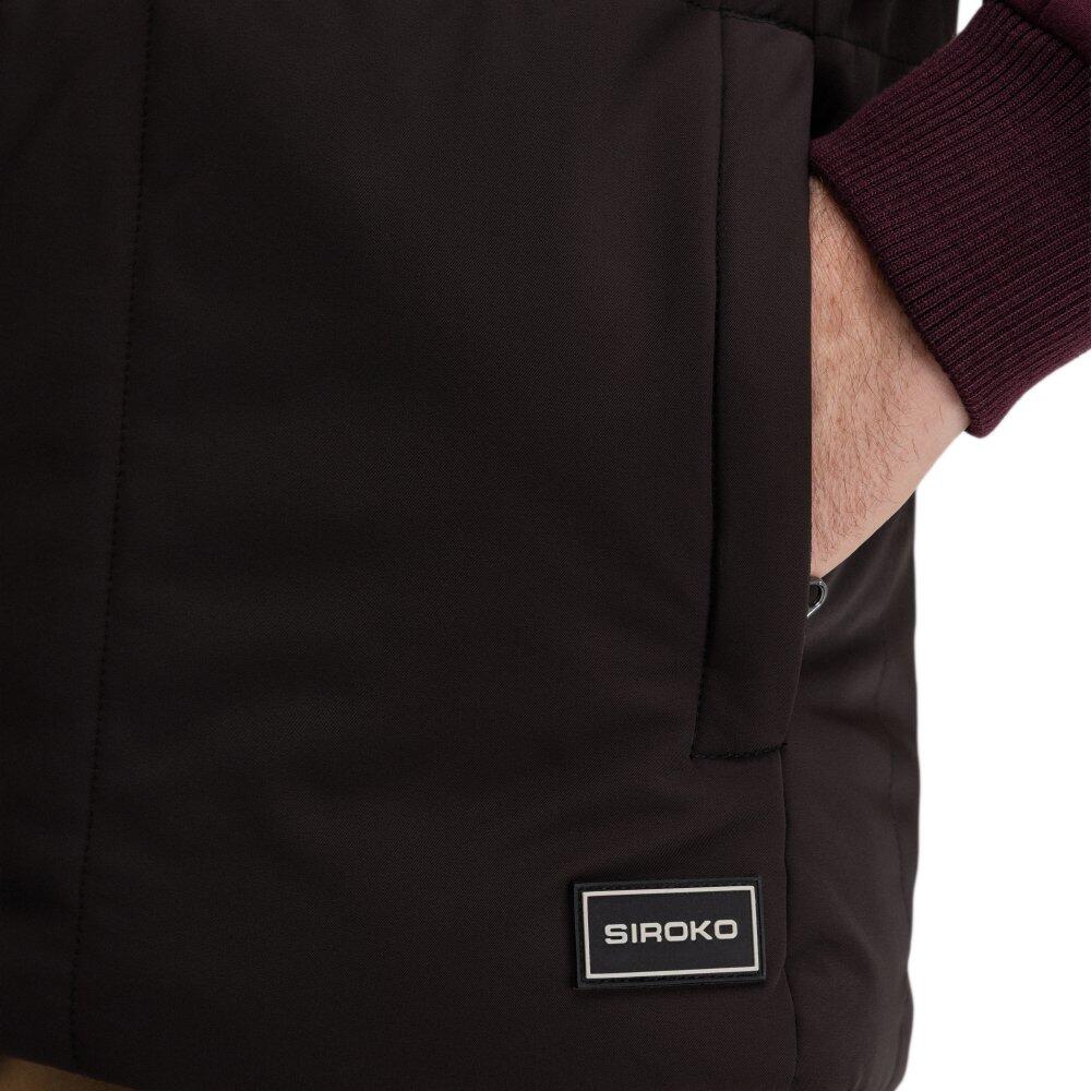 Gilet de golf matelassé homme Wedge Dark Brown Marron 5/7