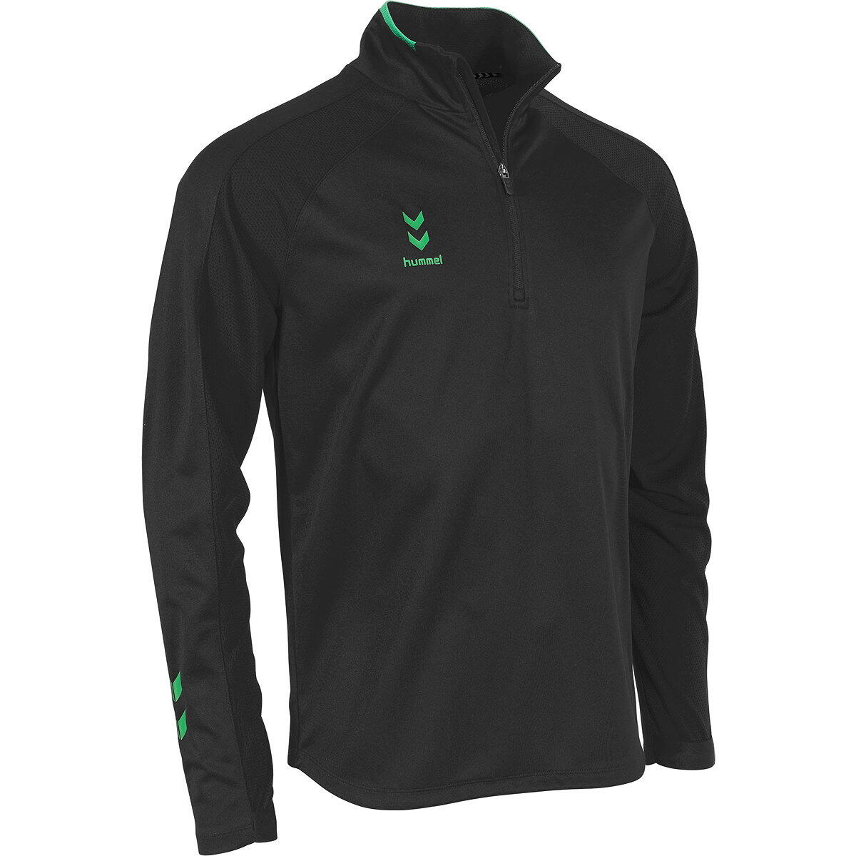 Hummel Tulsa Ziptop Hommes - Noir / Vert 3/5