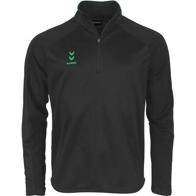 Ziptop - multisport - heren - tulsa - mesh mouwen, duimgaten - zwart/oranje